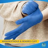 Farla MediHands Blue Vinyl Gloves Small Box of 100 Powder Free Non Latex view 5