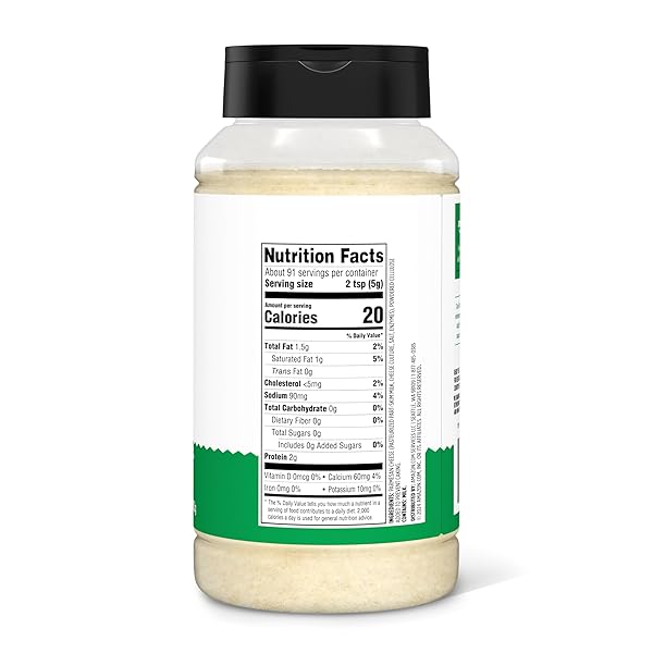 AMAZON GROCERY, GRATED PARMESAN CHEESE SHAKER, 16 OZ