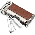 Pipe Lighter with Metal Tools Angled Soft Flame Butane Gas Refillable Gift for Men (Sold Without Gas)