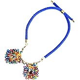 Catholic Scapular Bracelet Handmade Multicolor Crystal Stone Embroidered Wristband of Sacred Heart of Jesus & Holy Virgin of Carmen 2cm x 2cm by Zaraleas