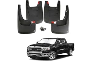 Mud Flaps for 2019 2020 2021 2022 2023 2024 RAM 1500 New Body Style/Non-Classic Model/Only Fits w/Out OEM Fender Flares/Not f