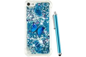 CAIYUNL iPod Touch 7 Case, iPod Touch 6/5 Case Glitter, Liquid Sparkle Bling Cute Clear Soft TPU Girls Women Kids Protective Case Cover for iPod Touch 7th /6th/5th Generation -Pink Iron Tower