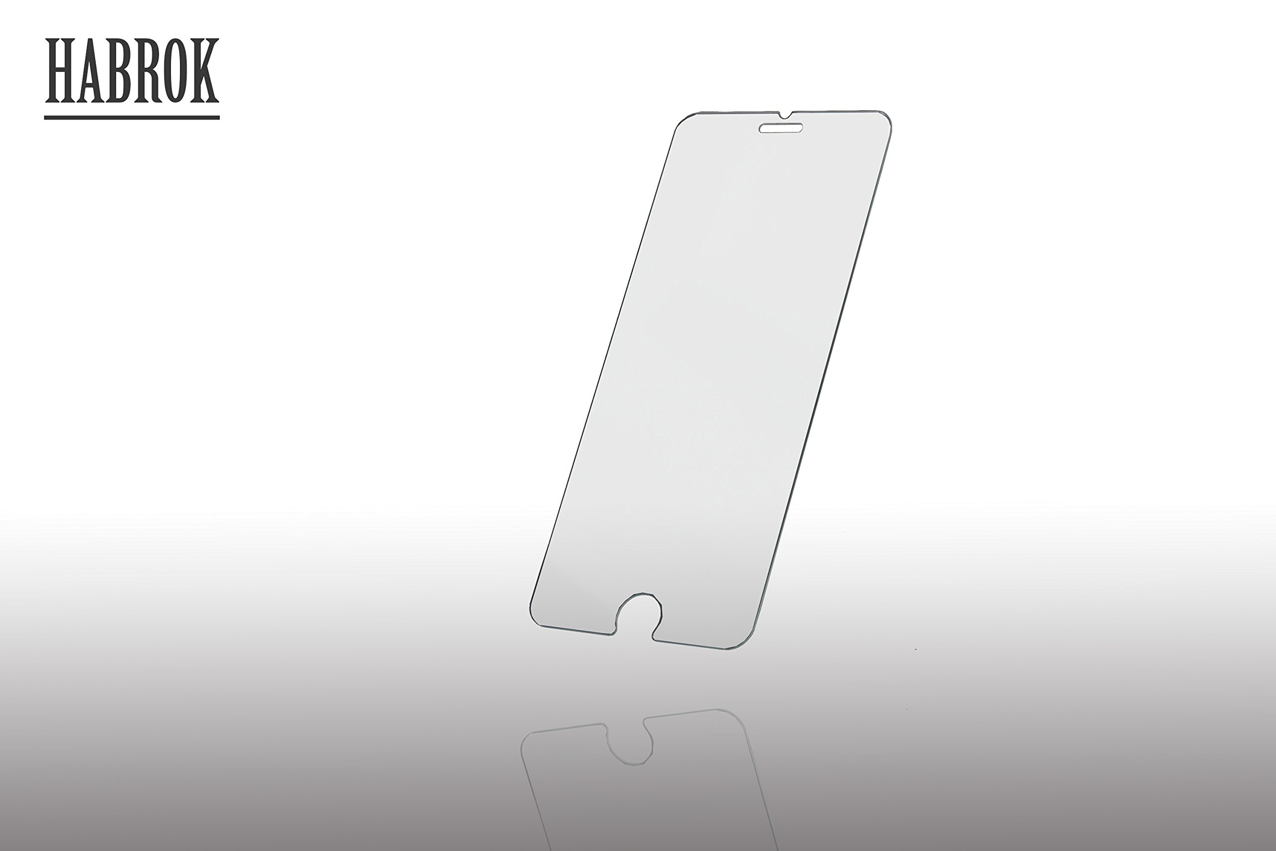 Habrok Tempered Glass for iPhone 6 and 6S, Gorilla Guard Armor Ultra-Thin Clear Screen Protector Tool, Apple Drop Proof, Cheap HD Anti-Scratch, Durable Life Defender for Phone Display