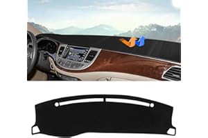 Autorder Dashboard Cover Mat for Hyundai Genesis Sedan 4 Door 2008-2012 2013 2014 Accessories Dash Cover Upgrade Velvet Dash Mat Sunshade Glare UV Rays Protector