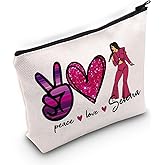 BLUPARK Song Makeup Bag Singer Song Gift Singer Fan Gift Singer Inspired Cosmetic Bag Music Gift (Peace Love Se)