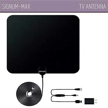 2019 Ultimate Hd Tv Antenna Indoor Amplified Digital Hdtv 80 Mile Range With Detachable Amplifier Signal Booster And 18ft High Performance Coaxial