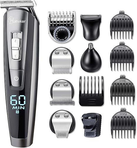Hatteker Beard Trimmer For Men Cordless Hair Trimmer Clipper