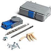 Kreg R3 Jr. Pocket-Hole Jig System - Portable Kreg Pocket-Hole Jig - Easy Clamping & Adjusting - Includes Positioning Sliders - For Materials 1/2" to 1 1/2" Thick