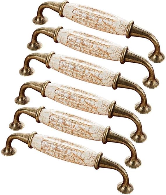 6 STK. Moderner Schubladenknopf Keramikgriff Kleiderschrank