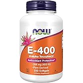 NOW Foods Supplements, Vitamin E-400 IU, D-Alpha Tocopheryl, Antioxidant Protection*, 250 Softgels