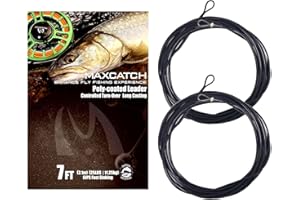 Maxcatch Fly Fishing Polyleader Line Monofilament Core for 7ft Trout and 10ft Salmon Poly Leader 3-6ips Floating/Sinking 10-2