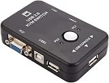 Uinfhyknd USB VGA KVM Switch 2 Port SVGA Keyboard Mouse 1920x1440 view 4