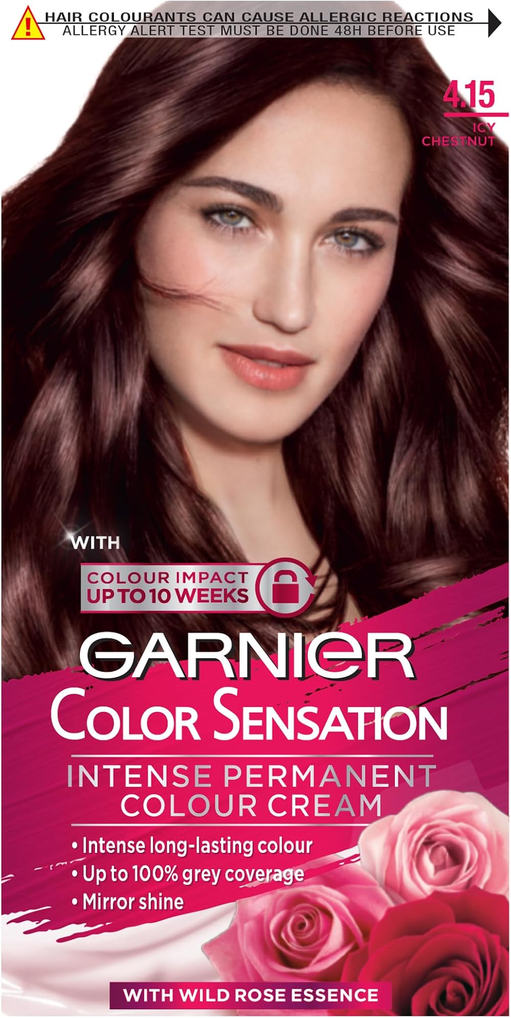 Garnier Color Sensation 4.15 Icy Chestnut Brown Permanent Hair Dye