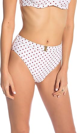 red and white polka dot high waisted bikini