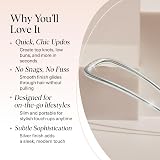 Kitsch French Hair Pins for Women Silver 1pc Durable Metal Updo Pin view 3