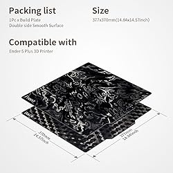Upgraded Ender 5 Plus Build Plate, Double-Sides