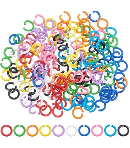 Amazon.com: PH PandaHall 6mm Jump Rings, 10 Colors, O Ring