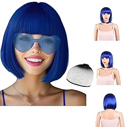 LIULIUBTY Short Bob Hair Wigs Straight with Flat
