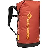 Sea to Summit Big River Dry Backpack w/Harness, 50 Liter, Picante Red | Ultradurable TPU-coated dry bag backpack with an adjustable harness delivers heavy-duty storage for river and touring trips
