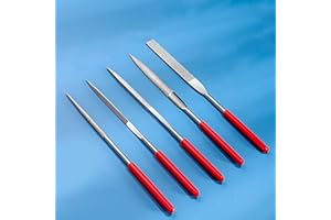 5PCS Steel Needle File Set, Mini Hand Files for Wood, Plastic & Metalworking