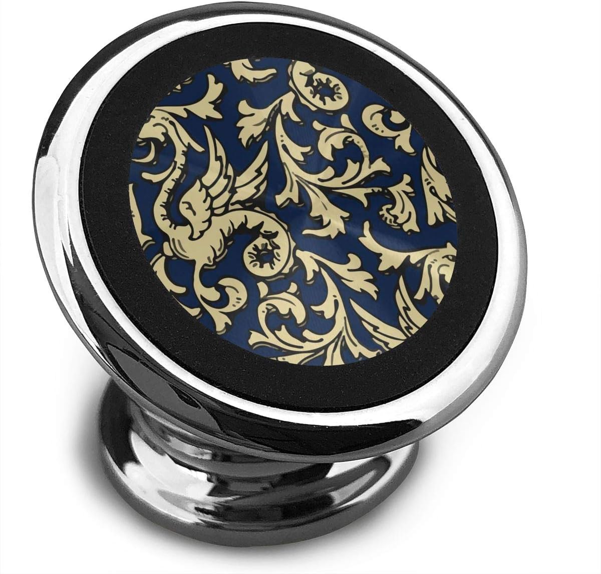 Magnetic Car Mount Dragons Navy Gold 360 Rotation Car Phone Holder for Dashboard Cell Phone Cradle Mount Compatible