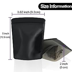 YINGZON 100 Pack Reusable Mylar Bags, 3.62 x 5