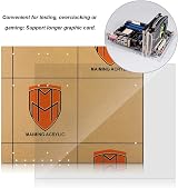Kuuleyn ATX Motherboard Open Frame Acrylic Computer Case DIY Base Stand view 2