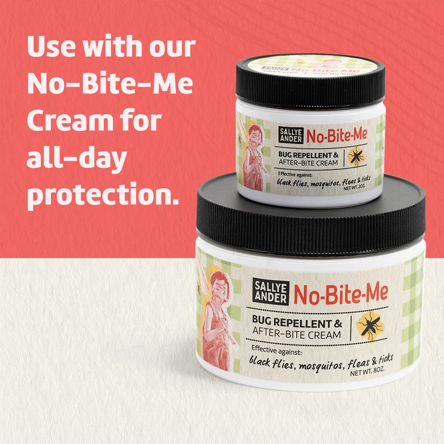 SALLYEANDER No-Bite-Me Soap - Bug & Insect Repellent Soap - 1 Bar - Safe for Kids and Infants - Repels Mosquitoes, Black Flies, Fleas, and Ticks