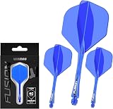 Winmau Fusion Integrated Flight & Shaft System No.2 Blue Short Length