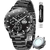 OLEVS Watch for Men Automatic Stainless Steel Business Dress Skeleton Mechanical Waterproof Luminous Self Winding Luxury Diamond Men Watches