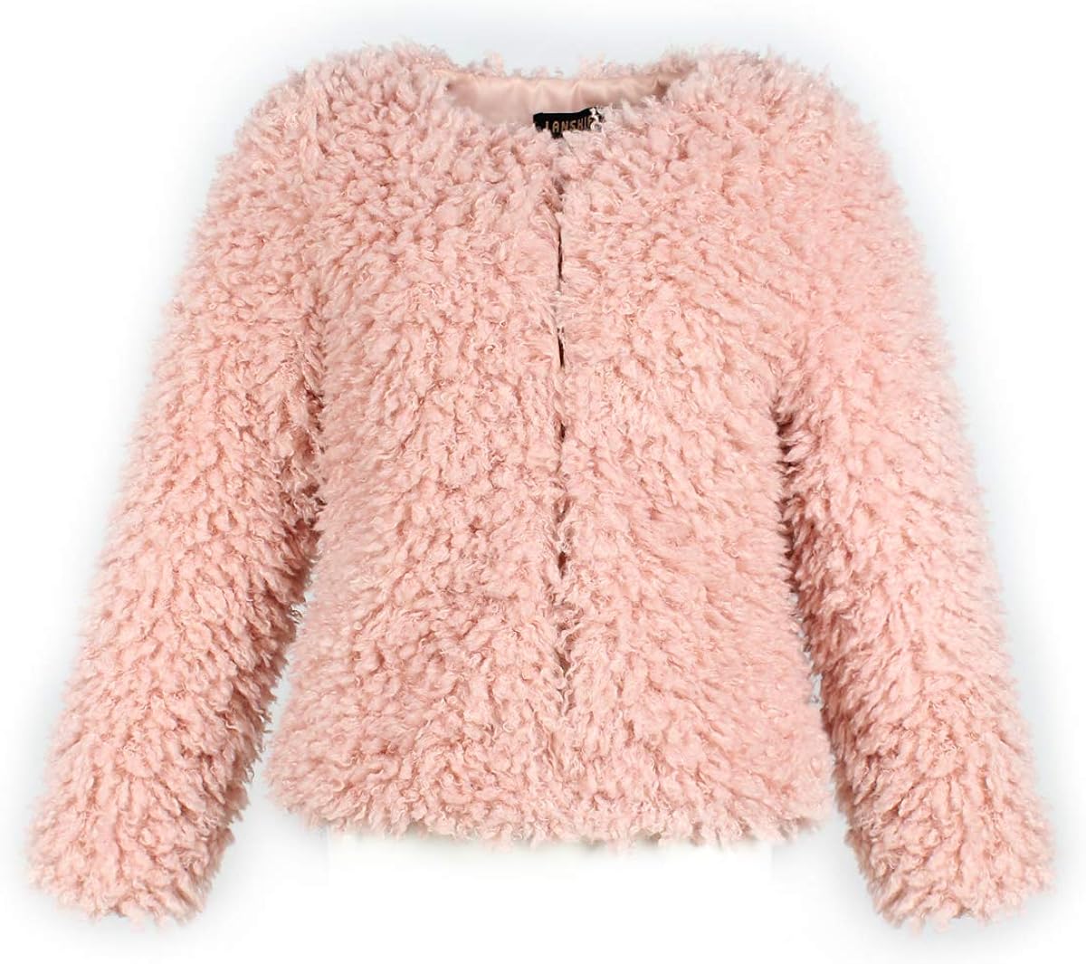 ACE SHOCK Womens Faux Fur Coat Short 