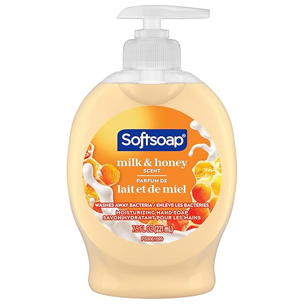SOFTSOAP NATURALS MOISTURIZING LIQUID HAND SOAP, MILK & HONEY – 7.5 FL OZ