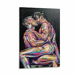 SDFWEFF Abstract Sexy Man Hot Muscle Gay Poster Gay
