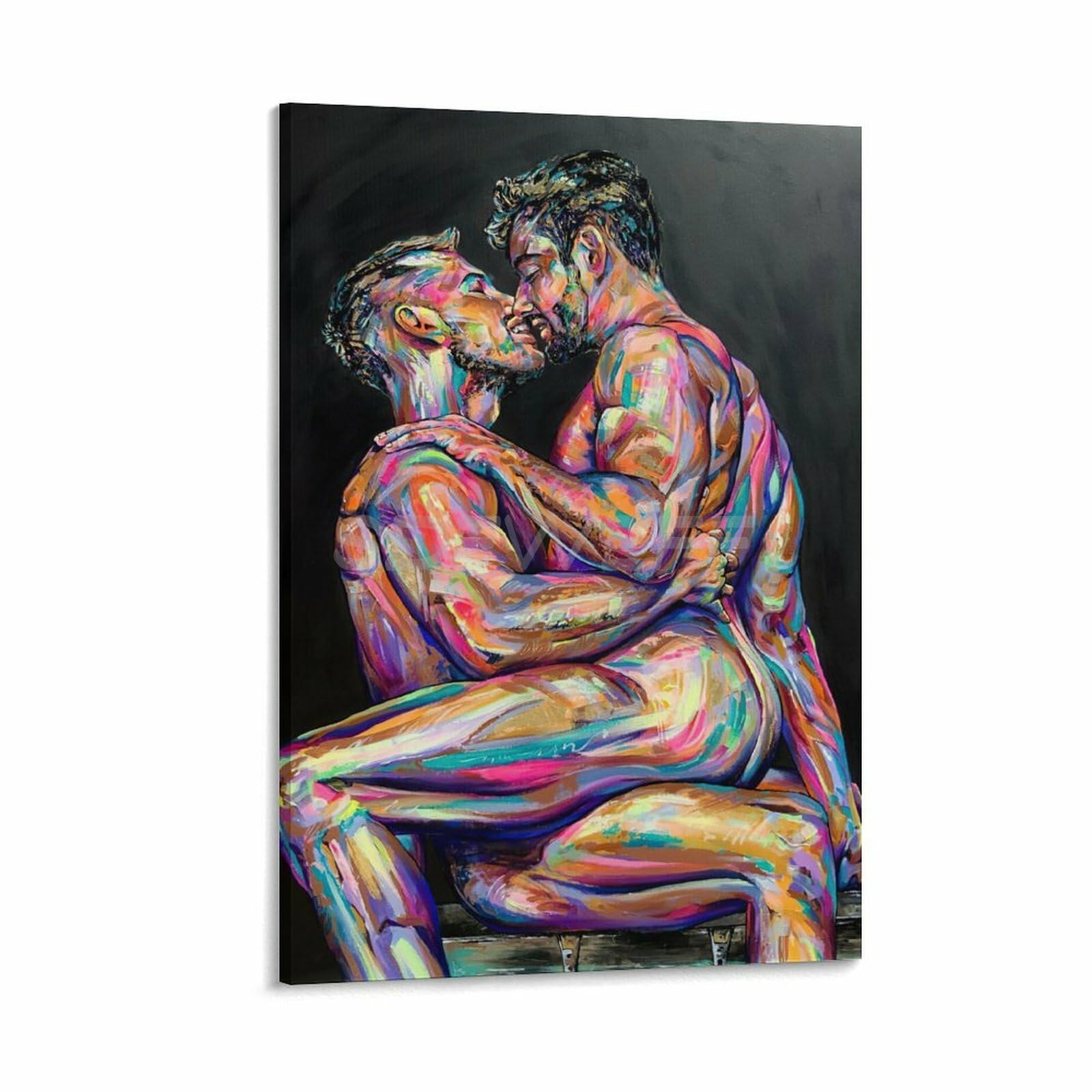 SDFWEFF Abstract Sexy Man Hot Muscle Gay Poster Gay