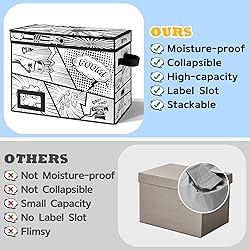 REDSHELL Comic Book Storage Box with Attached