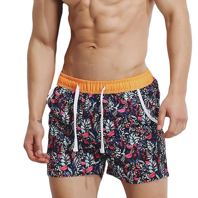 Coolster Schwimmen Hose Herren Bademode Badehose für Herren Herren Streifen verstellbare Unterhose Schwimmen Höschen Strand B