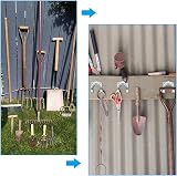 GOYADA 24 Pcs Metal Tool Hooks Heavy Duty U Shaped Wall Mount Organization view 5