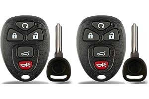 2X New Replacement Keyless Entry Remote Key Fob OUC60221 Compatible with & Fits for Chevy GMC Buick