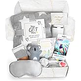 Get Well Soon Gifts for Women, Care Package Get Well Gift Basket Relaxing Spa Self Care Gifts, After Surgery Sympathy Blanket Tumbler 11-Piece Feel Better Gift for Best Friend BFF Mom Sister