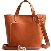 S-ZONE Leather Mini Crossbody Tote Bag Satchel Top-Handle Handbags Shoulder Purses with Inner Pouch