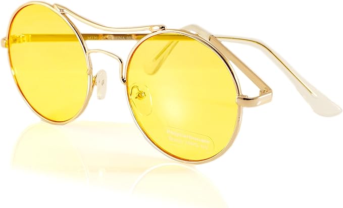 yellow john lennon glasses