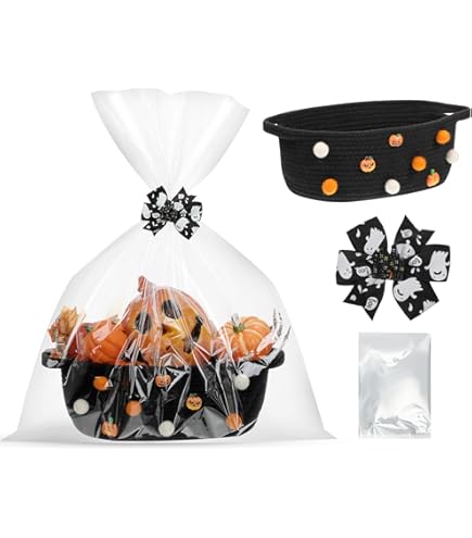 Fulmoon 20 Sets Halloween Spider Web Basket For Gift Empty