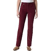 Gloria Vanderbilt Womens Amanda Corduroy Slim High Rise Pant Standard