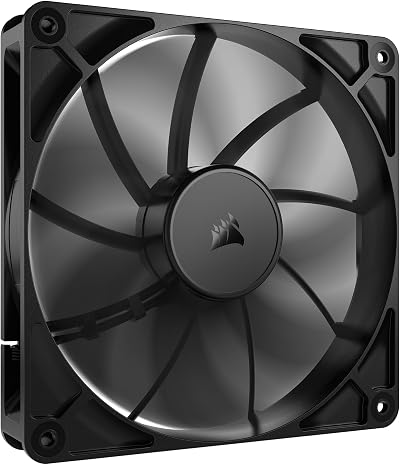 Corsair RS140 140mm PWM Fan Daisy-Chain Low-Noise Magnetic Dome Bearing Black