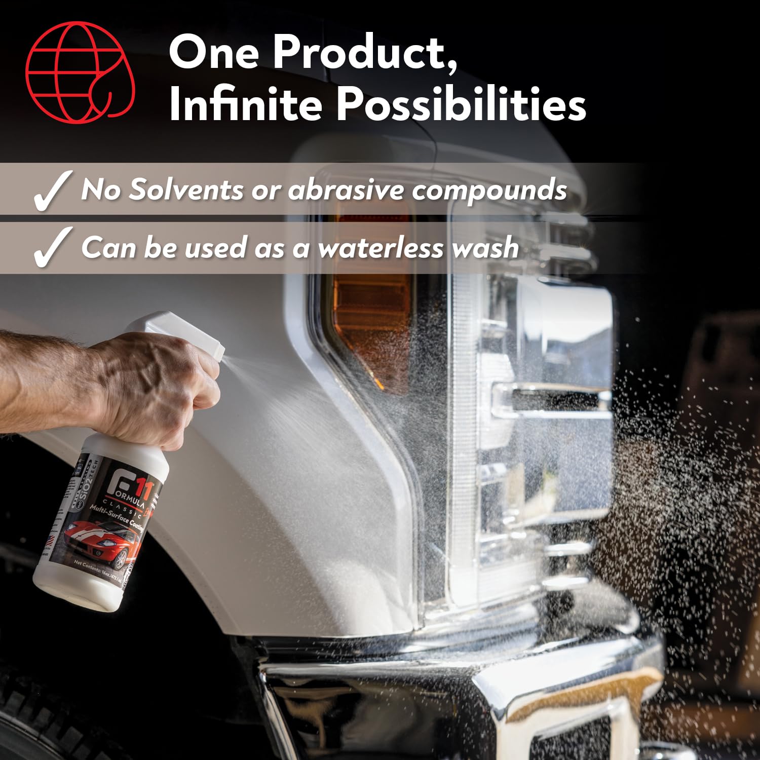 TopCoat F11 Polish & Sealer for Cars, Bikes and More – Water-Based Alternative to Ceramic Wax - 16 oz F11 Kit with Travel Bottle and 2 Microfiber Towels