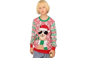 BFUSTYLE Kids Ugly Christmas Sweater Girls Boys Xmas Knit Pullover Sweatshirts