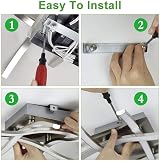 TYCOLIT LED Ceiling Light 4 Boards 24W 2400 Lumen 3500K Warm White Modern view 4