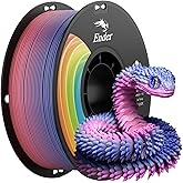 Creality PLA+ 3D Printer Filament 1.75mm, Rainbow,1KG, 1-Pack | Upgraded PLA+ Filament 1.75mm, Tougher &amp; Stronger, Neatly Wound, +/-0.02mm Accuracy, Compatible with Most FDM 3D Printers