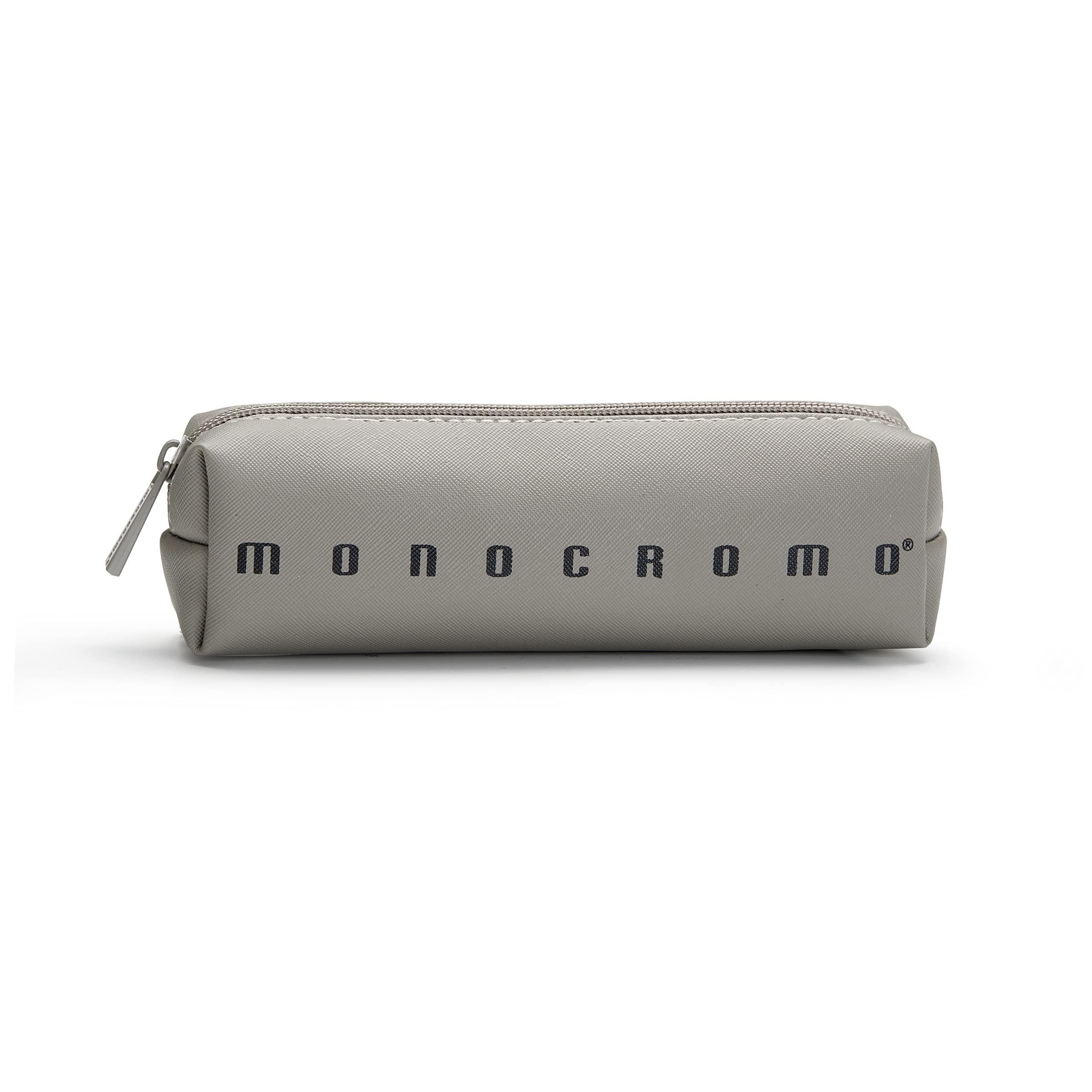 Pigna, Monochrome Plus Pencil Case, Grey with Contrast Logo, Individually Wrapped