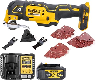 DEWALT DCS355N 18V Brushless Oscillating Multi-Tool w/ 4Ah Battery & Charger